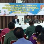 Jadikan Natal Sebagai Perwujudan Profesional Prajurit dan PNS TNI AD