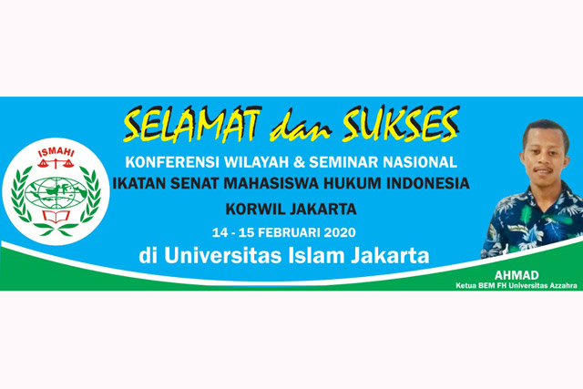 FH Universitas Azzahra Siap Hadiri Konferwil Ismahi Jakarta